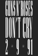 UK盤CDシングル雑誌広告 GN'R Don't Cry Uk Advert