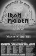 「Monsters of Rock 1988」ポスター GN'R Monsters Of Rock 88 Advert