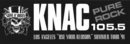 '91年8月Inglewood公演会場外で配布された、KNAC特製のGN'Rロゴ入りステッカー GN'R KNAC sticker